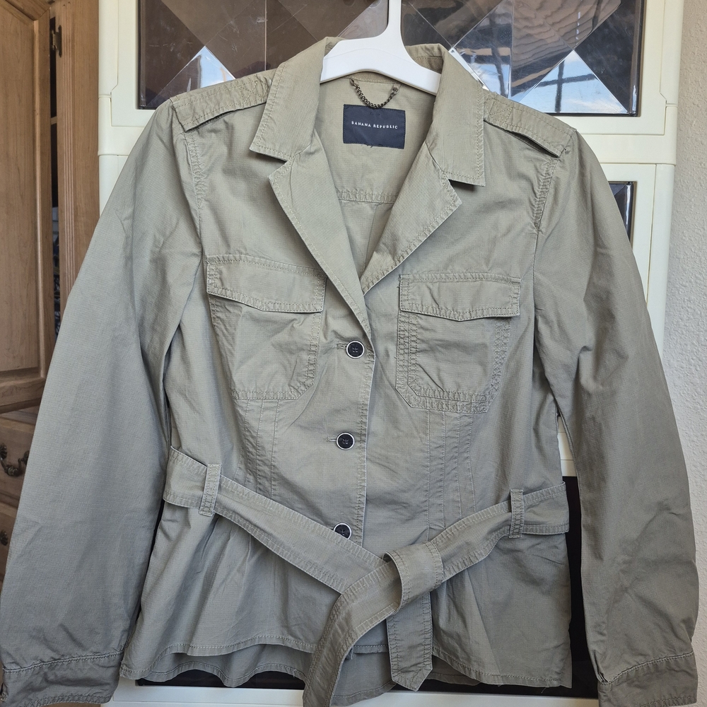 Banana Republic Olive Green Utility Jacket